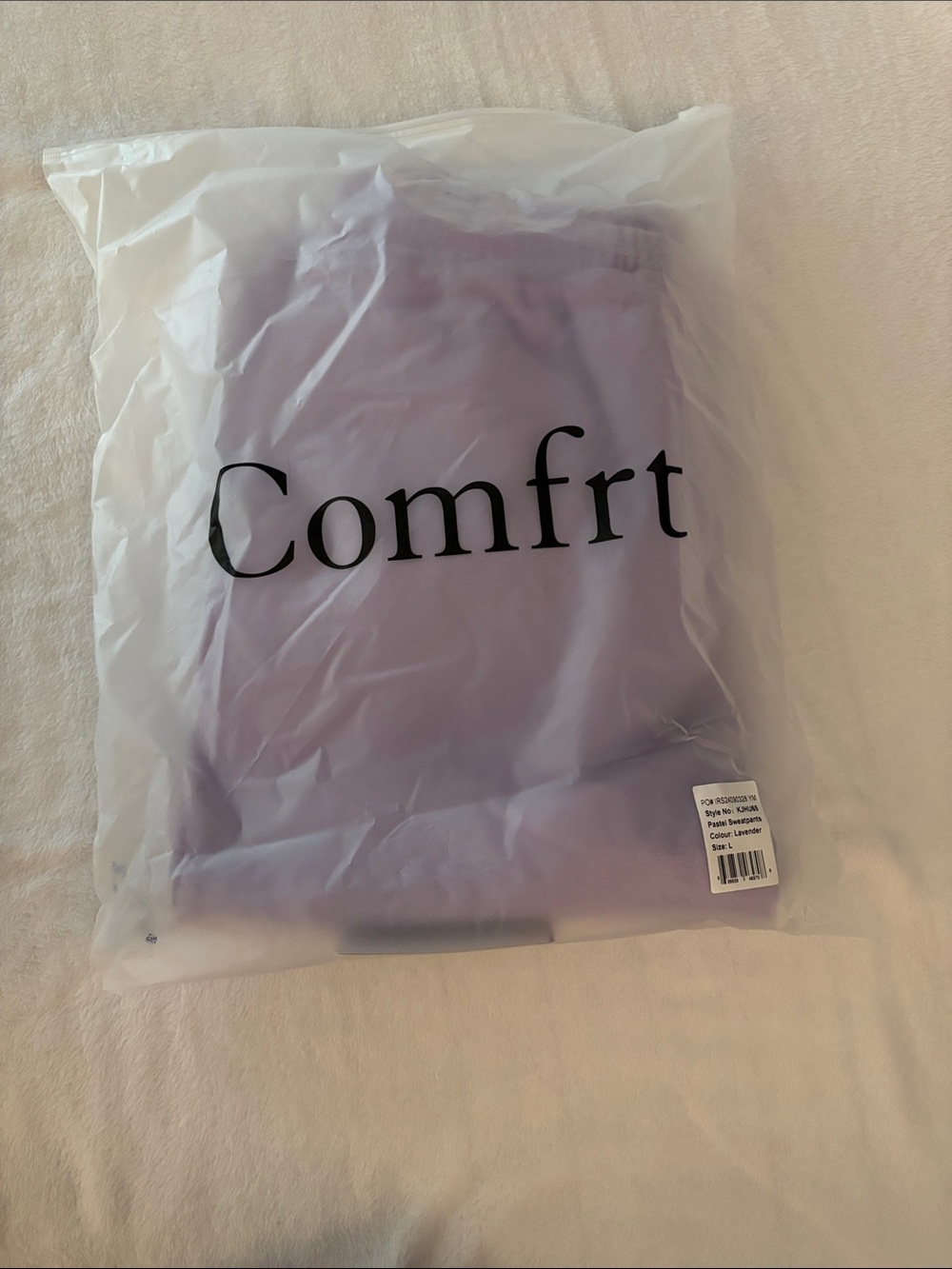 Comfrt Lavender Sweatpants - Picture 3 of 3